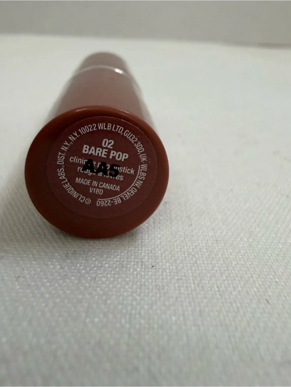 Clinique Pop Lipstick Bare Pop 02 NWOB